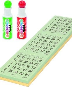 Grafix - Bingo Set - 3x Bingostiften En 200x Bingokaarten Nummers 1-75