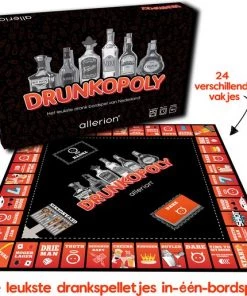 Allerion? Allerion Drunkopoly Time To Get Drunk Drankspel Monopoly Bordspel 8 Personen Inclusief Cocktail Speelkaarten -actiespellen Verkoop 550x515