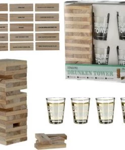 CEPEWA Drunken Tower - Drankspel - Stapeltoren - Opdrachten