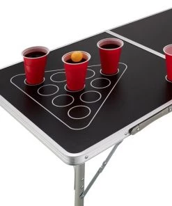 Merkloos Beer Pong Tafel - Beerpong Set - Spelletjes - Drankspelletjes - Tafel - Drankspel - Opvouwbaar - Hoogte Verstelbaar -actiespellen Verkoop 550x530 1