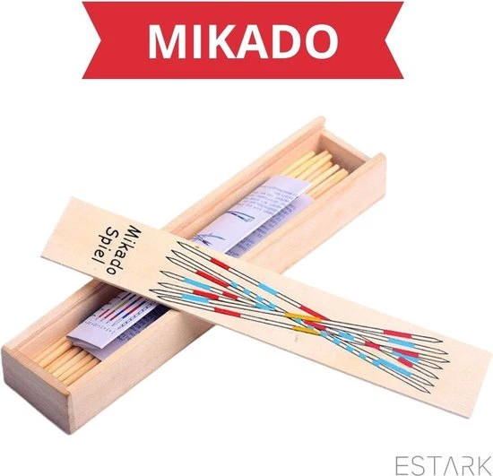 ESTARK® Mikado Spel - Houten Mikado Game - Luxe Edition - 42-delig - In Houten Kistje - Met Spelregels - 20CM - Spel Houten Stokjes - Gezelschapsspel - MIKADO 9 ESTARK® Mikado Spel - Houten Mikado Game - Luxe Edition - 42-delig - In Houten Kistje - Met Spelregels - 20CM - Spel Houten Stokjes - Gezelschapsspel - MIKADO - Afbeelding 7