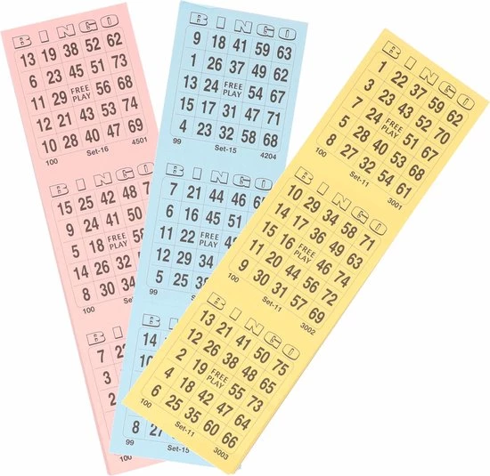Merkloos 8x Blok Bingo Kaarten Met 1-75 Nummers - Bingo Spellen Accessoires Van Papier 3 Merkloos 8x Blok Bingo Kaarten Met 1-75 Nummers - Bingo Spellen Accessoires Van Papier