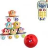 Chicco Bundel - Bowling Aapjes 2-in-1 Bowlingspel En Blikgooien & Rammelaar Baby Fototelefoon