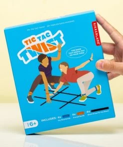 Kikkerland Tic Tac Twist - Actiespel - 2 Personen - Boter Kaas En Eieren -actiespellen Verkoop 550x545