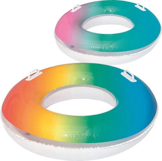 Bestway Zwemring Regenboog, 91cm 10 Bestway Zwemring Regenboog, 91cm - Afbeelding 8