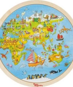 Goki Peggy Diggledey Puzzel Wereldreis, 57st. 11 Goki Peggy Diggledey Puzzel Wereldreis, 57st. -actiespellen Verkoop 550x548