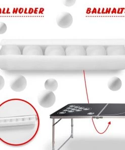 Jago GoodVibes - Bierpongtafelset Voor Volwassenen - Inclusief 6 Ballen, 100 Bekers En Bekerhouder - In Hoogte Verstelbaar, Opvouwbaar, Aluminium - Drinkspelletjes -actiespellen Verkoop 550x550 115