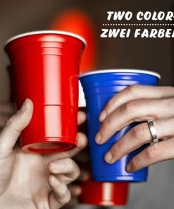 Jago GoodVibes - Bierpongtafelset Voor Volwassenen - Inclusief 6 Ballen, 100 Bekers En Bekerhouder - In Hoogte Verstelbaar, Opvouwbaar, Aluminium - Drinkspelletjes -actiespellen Verkoop 550x550 119