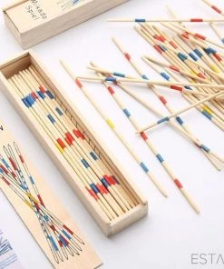 ESTARK® Mikado Spel - Houten Mikado Game - Luxe Edition - 42-delig - In Houten Kistje - Met Spelregels - 20CM - Spel Houten Stokjes - Gezelschapsspel - MIKADO 29 ESTARK® Mikado Spel - Houten Mikado Game - Luxe Edition - 42-delig - In Houten Kistje - Met Spelregels - 20CM - Spel Houten Stokjes - Gezelschapsspel - MIKADO -actiespellen Verkoop 550x550 123