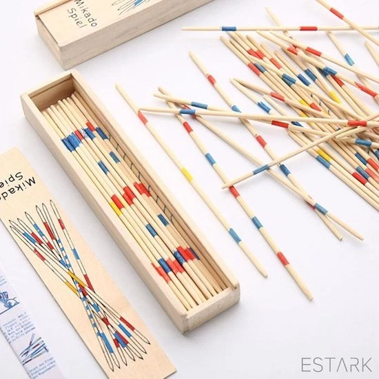 ESTARK® Mikado Spel - Houten Mikado Game - Luxe Edition - 42-delig - In Houten Kistje - Met Spelregels - 20CM - Spel Houten Stokjes - Gezelschapsspel - MIKADO 14 ESTARK® Mikado Spel - Houten Mikado Game - Luxe Edition - 42-delig - In Houten Kistje - Met Spelregels - 20CM - Spel Houten Stokjes - Gezelschapsspel - MIKADO - Afbeelding 12