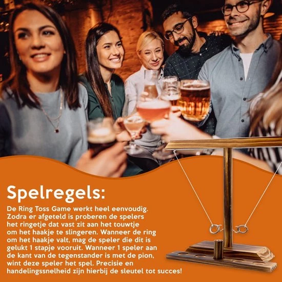 Merkloos Ring Toss Game - Drankspel - Drank Spelletjes - Drinking Game - Shots - Party Game - Lets Get Drunk 5 Merkloos Ring Toss Game - Drankspel - Drank Spelletjes - Drinking Game - Shots - Party Game - Lets Get Drunk - Afbeelding 3
