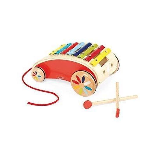 Janod Tatoo Rijdende Xylofoon - Rood 13 Janod Tatoo Rijdende Xylofoon - Rood - Afbeelding 11