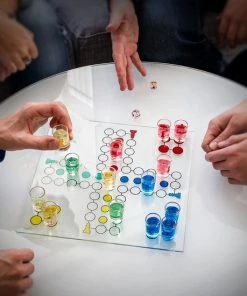 Relaxdays 2-delige Drankspel Set - Drinkspel Roulette - Drinking Ludo - Dobbelstenen -actiespellen Verkoop 550x550 47