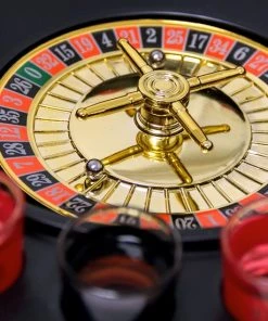 Relaxdays 2-delige Drankspel Set - Drinkspel Roulette - Drinking Ludo - Dobbelstenen -actiespellen Verkoop 550x550 48