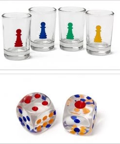 Relaxdays 2-delige Drankspel Set - Drinkspel Roulette - Drinking Ludo - Dobbelstenen -actiespellen Verkoop 550x550 50