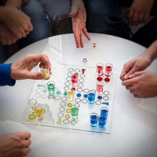 Relaxdays 10x Drankspel Ludo - Partyspel - Dobbelspel - 2 Tot 4 Personen 4 Relaxdays 10x Drankspel Ludo - Partyspel - Dobbelspel - 2 Tot 4 Personen - Afbeelding 2