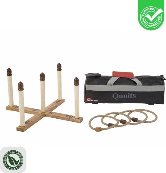 New Luxe Ringwerpen Spel - In Nette Draagtas Luxe En Compleet 3 New Luxe Ringwerpen Spel - In Nette Draagtas Luxe En Compleet