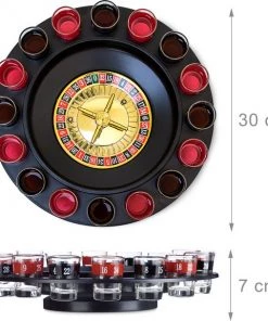 Relaxdays 2-delige Drankspel Set - Drinkspel Roulette - Drinking Ludo - Dobbelstenen -actiespellen Verkoop 550x577 1