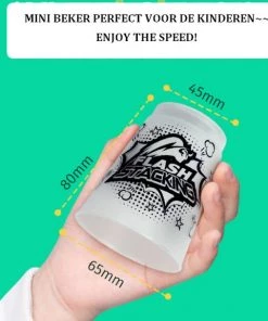 12 Pack QIYI Kinder Sportstapelen Bekers-Quick Stacks Cups - Speed Training Game Uitdaging- Competitie Party Speelgoed + Gratis OpbergTas-7.6*9.3cm - Mat Doorschijnend - Zwart -actiespellen Verkoop 550x577 3