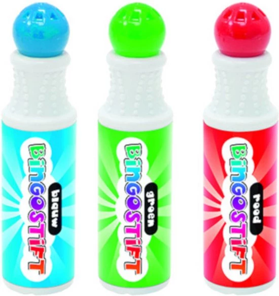 Grafix - Bingo Set - 3x Bingostiften En 100x Bingokaarten Nummers 1-75 4 Grafix - Bingo Set - 3x Bingostiften En 100x Bingokaarten Nummers 1-75 - Afbeelding 2