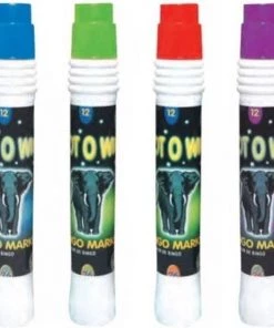 Merkloos 8x Bingostiften In Verschillende Kleuren - Groen / Paars / Blauw En Rood - Bingo Markeerstiften - 2x Per Kleur