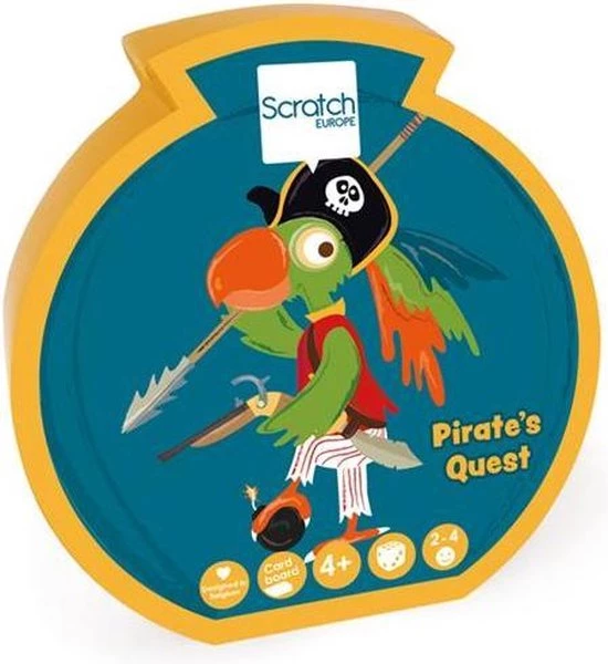 Scratch Mini Game: PIRATENZOEKTOCHT, Met 3 Verschillende Spelletjes, In Vormendoos 12.5x12x3.5cm, 4+ 3 Scratch Mini Game: PIRATENZOEKTOCHT, Met 3 Verschillende Spelletjes, In Vormendoos 12.5x12x3.5cm, 4+
