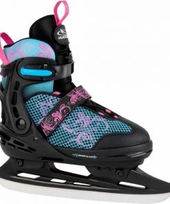 Hudora Allround Comfort IJsschaatsen Bloemen, Maat 29-34 Afmeting Verpakking: 41,5 X 29,5 X 12 Cm, Verstelbaar Maat 29-34