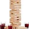 Relaxdays Stapeltoren Drankspel - Drunken Tower - Wiebeltoren - Drinkspel - Hout -actiespellen Verkoop 550x629