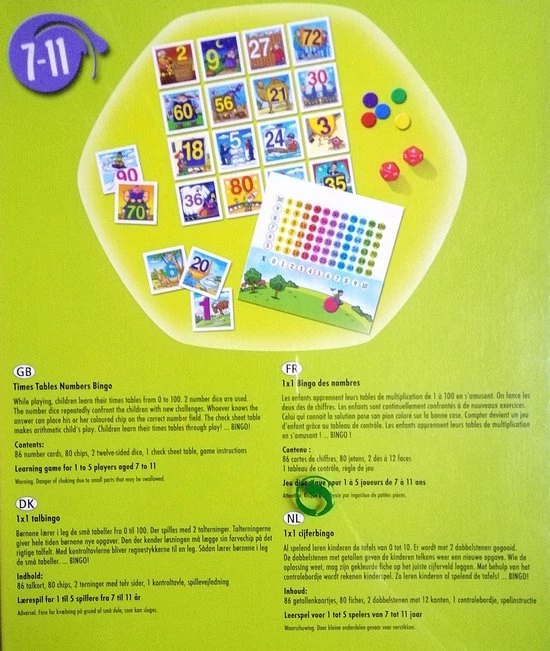 Schmid Learn + Fun Cijfer Bingo 4 Schmid Learn + Fun Cijfer Bingo - Afbeelding 2