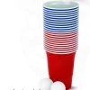 Ooms Feestwinkel American Beer Pong Set Rood/Blauw -actiespellen Verkoop 550x698