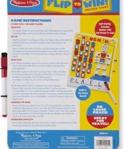 Melissa & Doug Flip-to-Win Hangman Kinderen Woordbordspel -actiespellen Verkoop 550x730 2