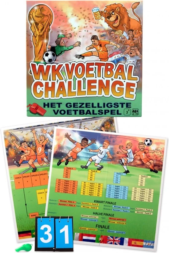 Luchas Promotions Gezelschapsspel WK Voetbal Challenge 3 Luchas Promotions Gezelschapsspel WK Voetbal Challenge